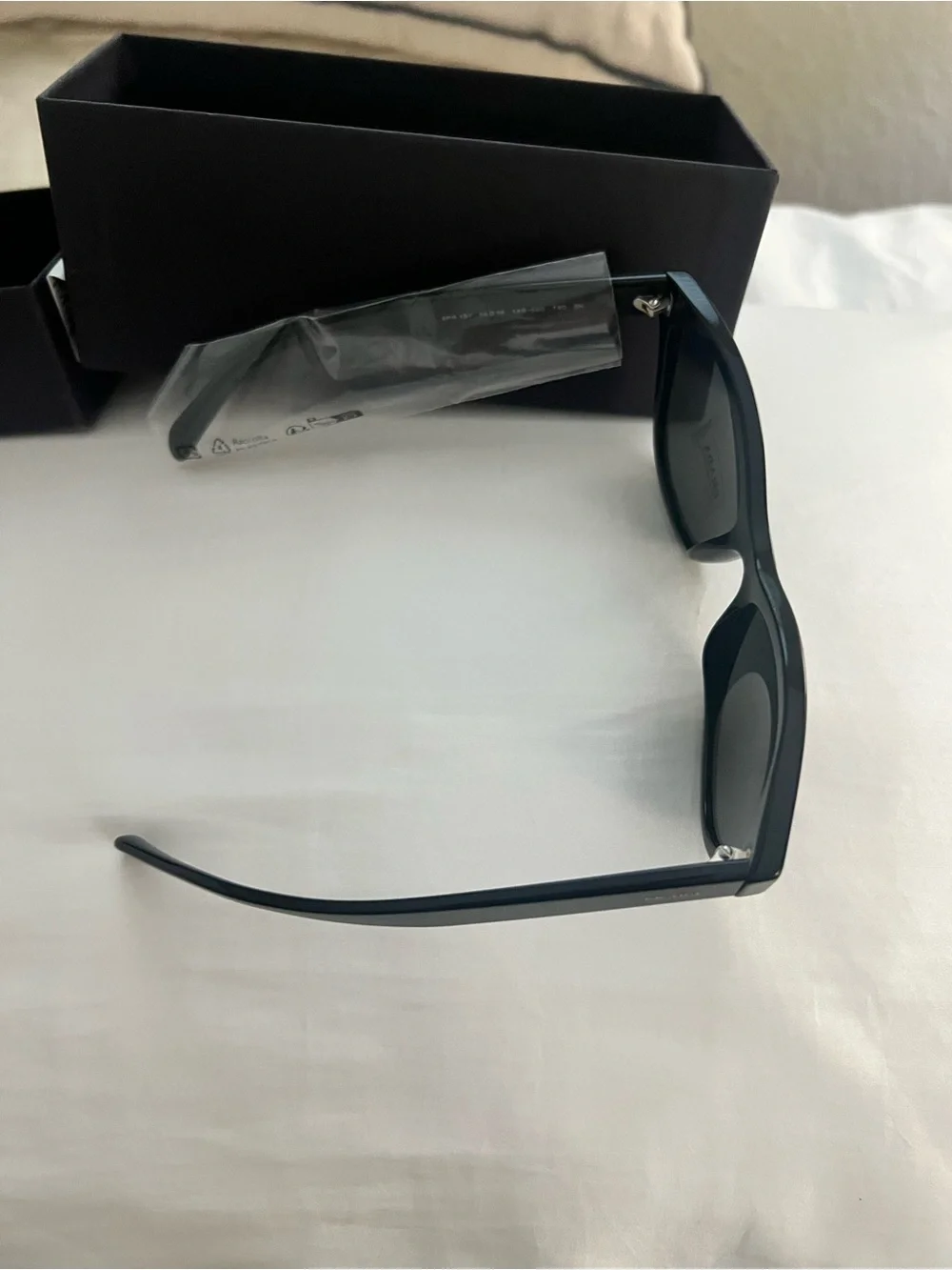 NWT Prada Black Cat-Eye Women's Sunglasses 56mm